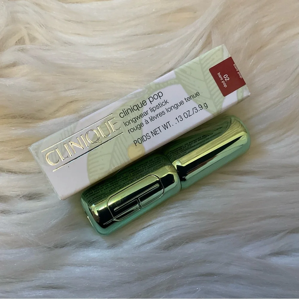 Clinique Pop Longwear Lipstick  - New in Box - Bare Pop